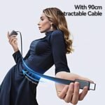 USAMS CC300 65W Fast Charger With Retractable USB-C / Type-C Cable, US Plug - Image 4