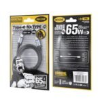 WK WDC-98 Kingkong Ruike Series 65W USB-C / Type-C to USB-C / Type-C Braided Charging Data Cable, Length: 1m, Type-C to Type-C - Image 2