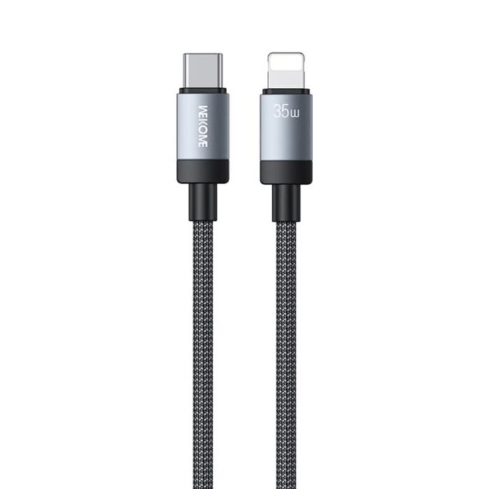 WK WDC-99 Kingkong Ruike Series 35W USB-C / Type-C to 8 Pin Braided Charging Data Cable, Length: 1m, Type-C to 8 Pin - Image 1