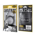 WK WDC-99 Kingkong Ruike Series 35W USB-C / Type-C to 8 Pin Braided Charging Data Cable, Length: 1m, Type-C to 8 Pin - Image 2