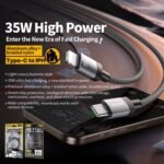 WK WDC-99 Kingkong Ruike Series 35W USB-C / Type-C to 8 Pin Braided Charging Data Cable, Length: 1m, Type-C to 8 Pin - Image 3